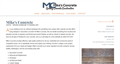 Desktop Screenshot of mikesconcrete.net